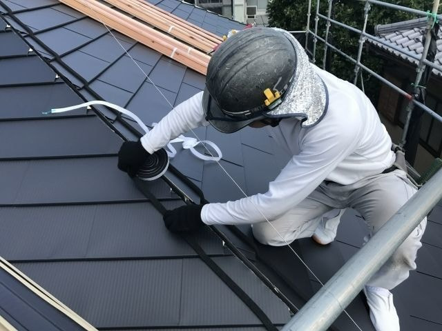 小平市ペイントプラスの国分寺 T様 施工例:屋根防水ルーフィングGOKUルーフ