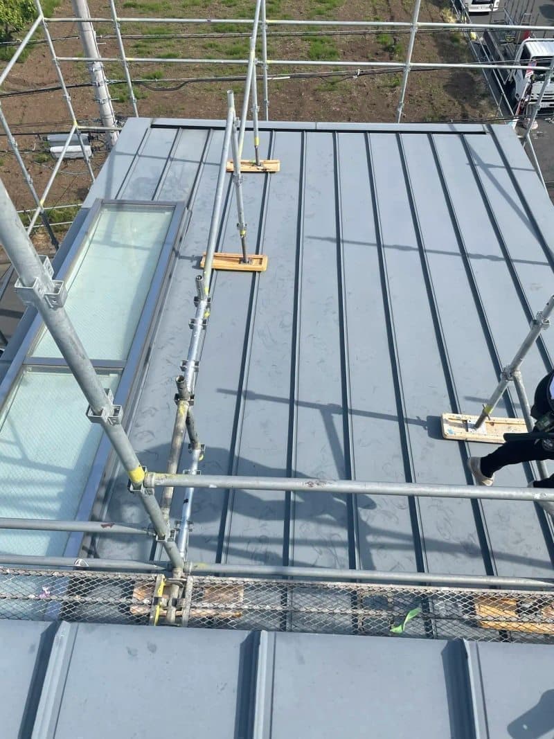 屋根外壁塗装 足場着工