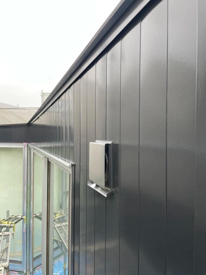 屋根外壁塗装 上塗り