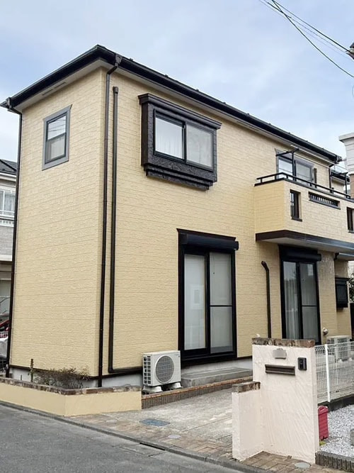小平市ペイントプラスの施工事例:外壁塗装後の外観
