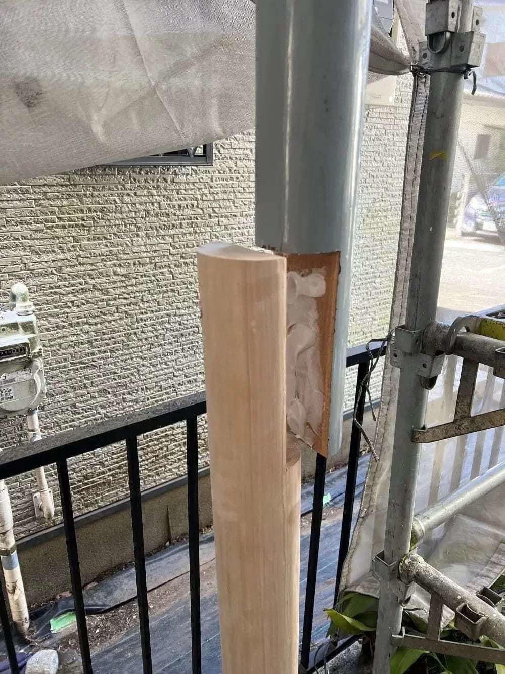 小平市ペイントプラスの小平市S様 施工例:柱修復