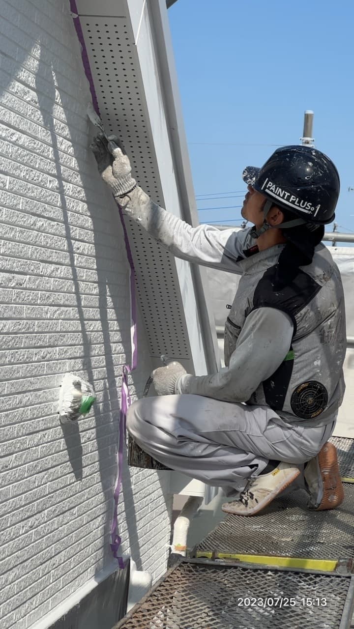 小平市ペイントプラス施工事例:小平市S様 外壁上塗り