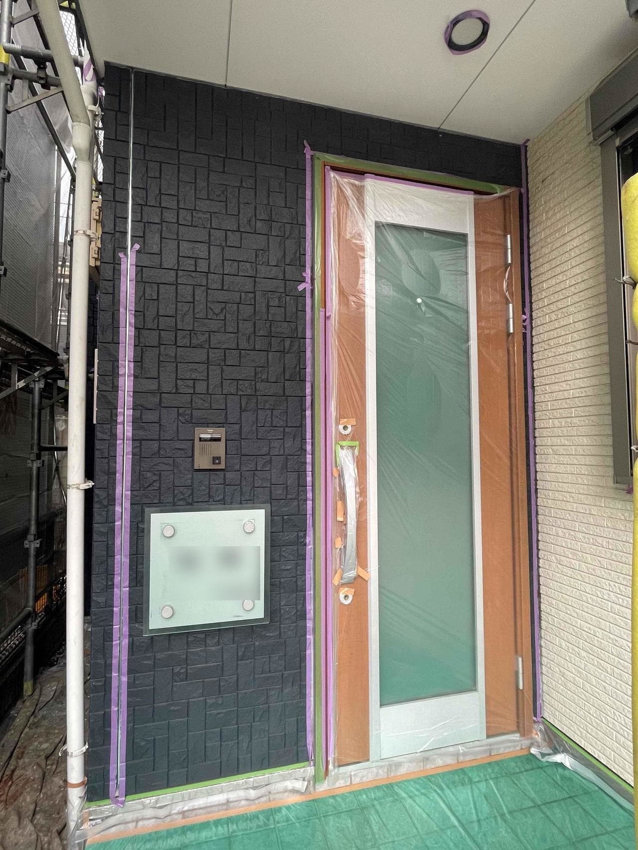 小平市ペイントプラス施工事例:小平市S様 外壁の養生