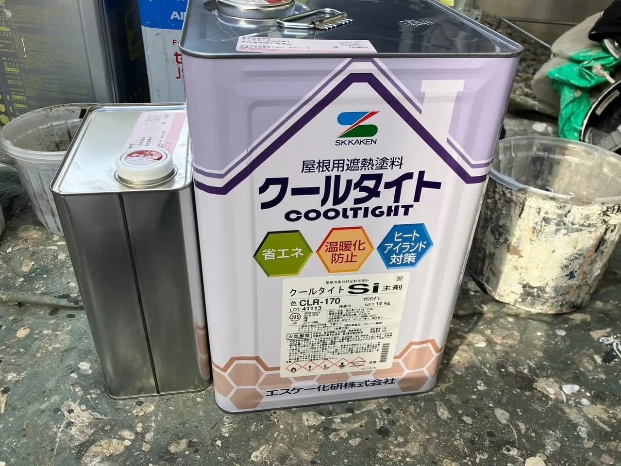 屋根塗装 上塗り