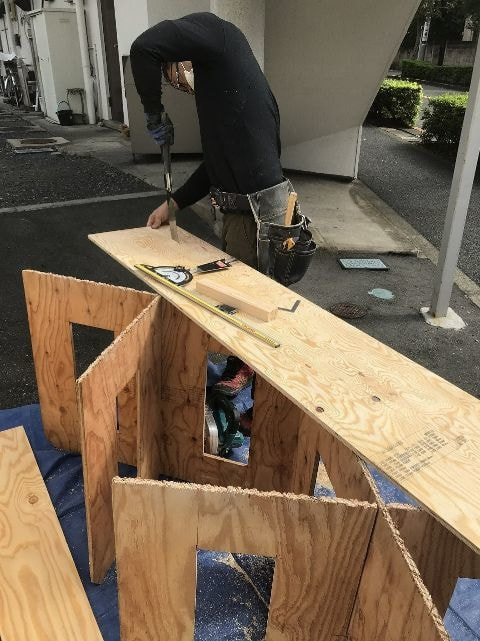 屋根修理 下地造作