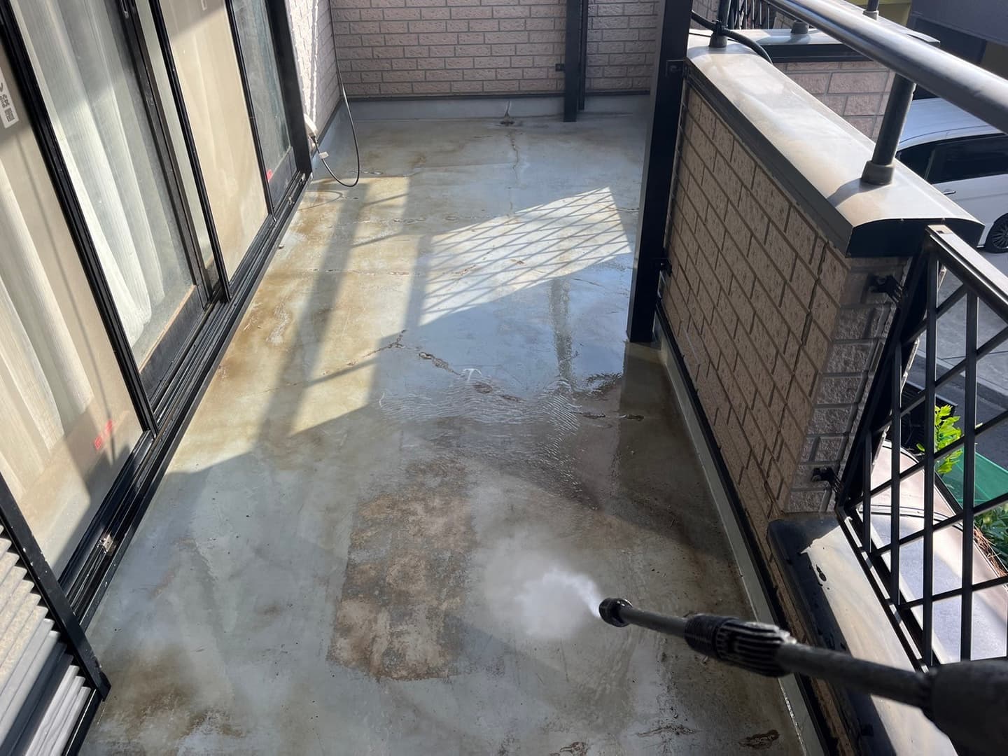 防水工事 高圧洗浄