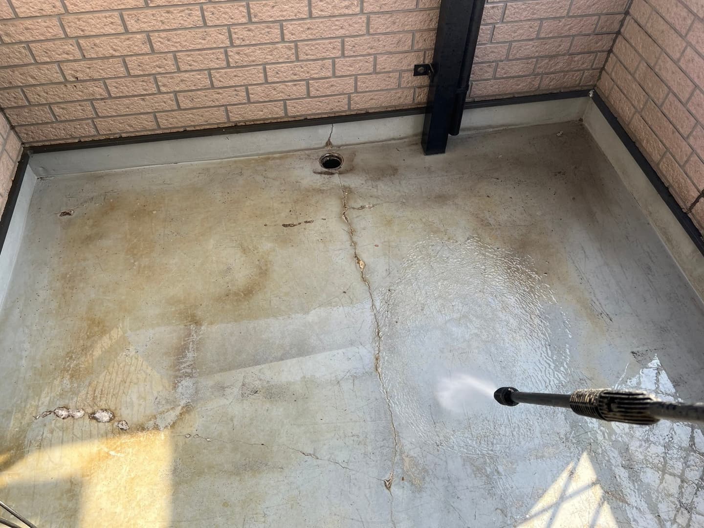 防水工事 高圧洗浄